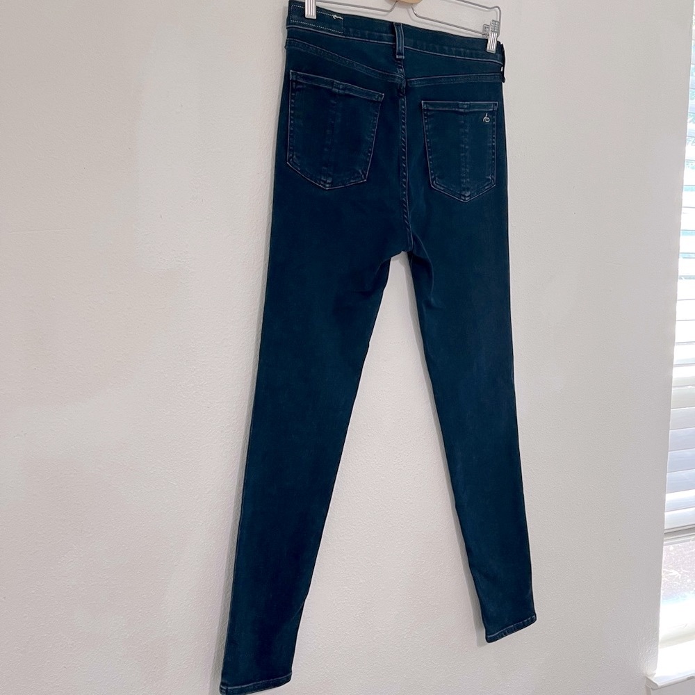 Rag & Bone nina high-rise skinny jeans in coated mae - Picture 5 of 5